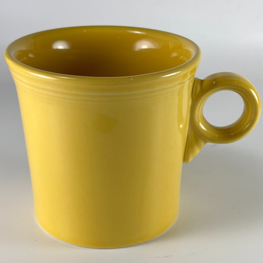 Fiesta Coffee Cup Mug O Ring Handle Yellow Ceramic HLC USA Replacement
